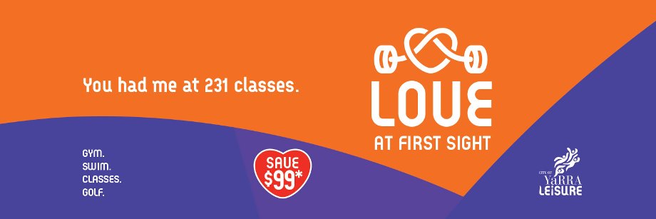 Yarra Leisure membership offer - Love at first sight