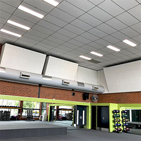 Collingwood group fitness room in the inside after a refresh