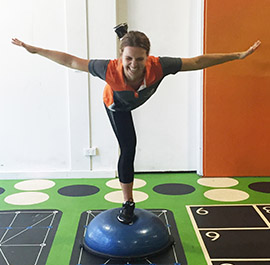 Bosu ball discount single leg balance