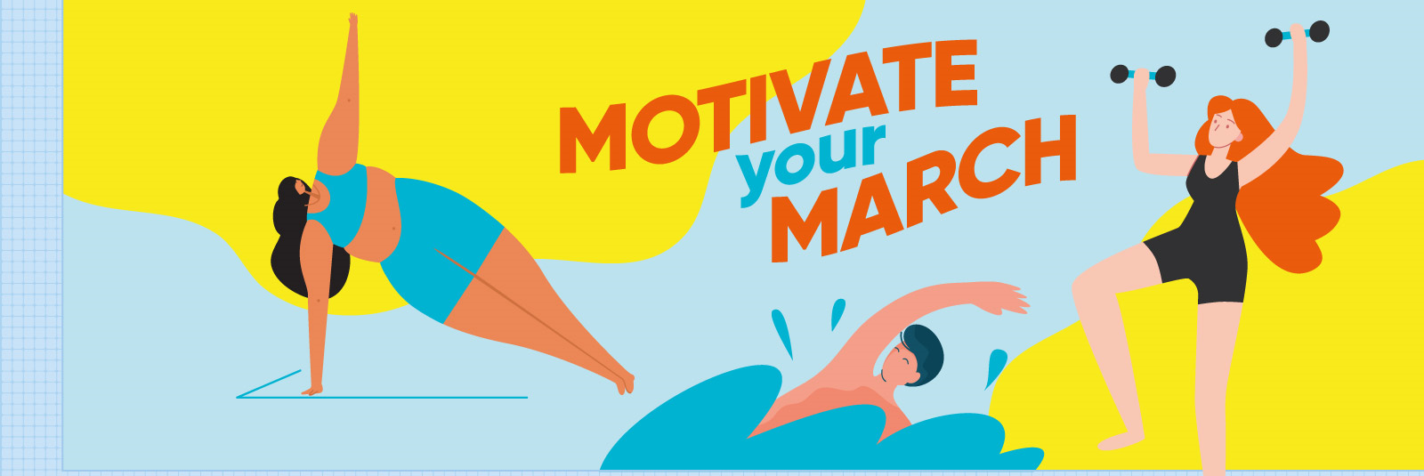 'motivate your march' graphic