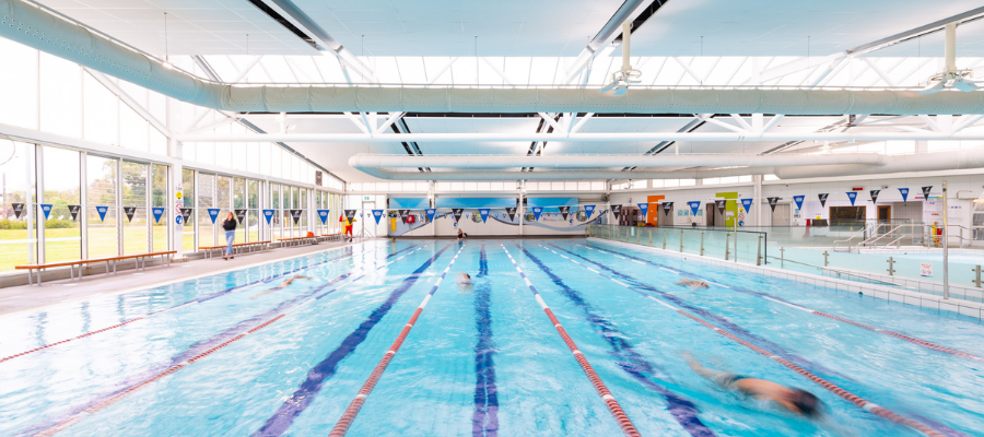 Collingwood Leisure Centre swimming pool looking towards gym