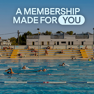 Image of Fitzroy pool with text 'A membership made for you'