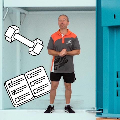 A Yarra Leisure gym instructor standing in a locker demonstrating resources is in the locker